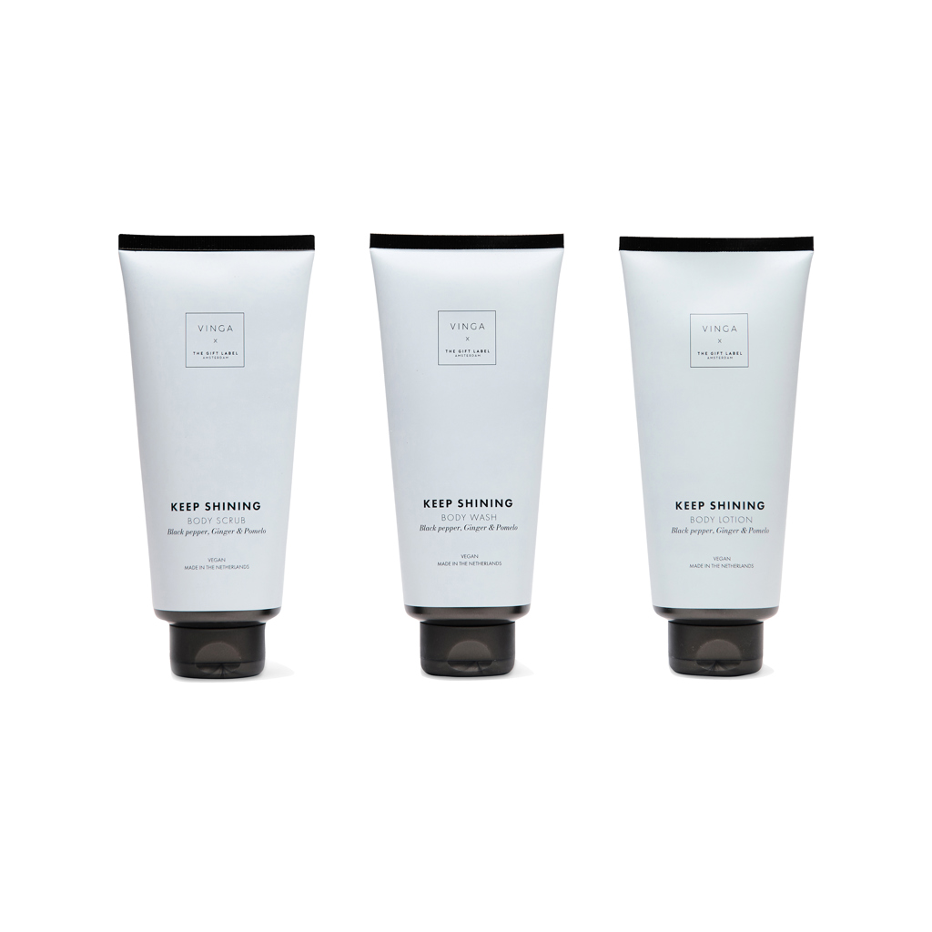 VINGA x TGL giftset voor lichaamsverzorging