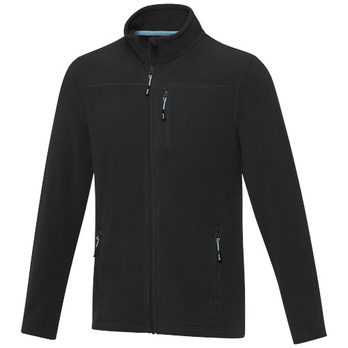 Amber GRS gerecycled heren fleece jas met volledige rits