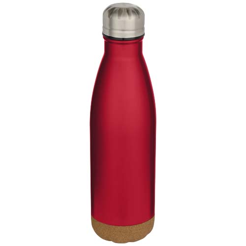 Cove 500 ml dubbelwandige vacuüm geïsoleerde roestvrijstalen waterfles met kurkdetails