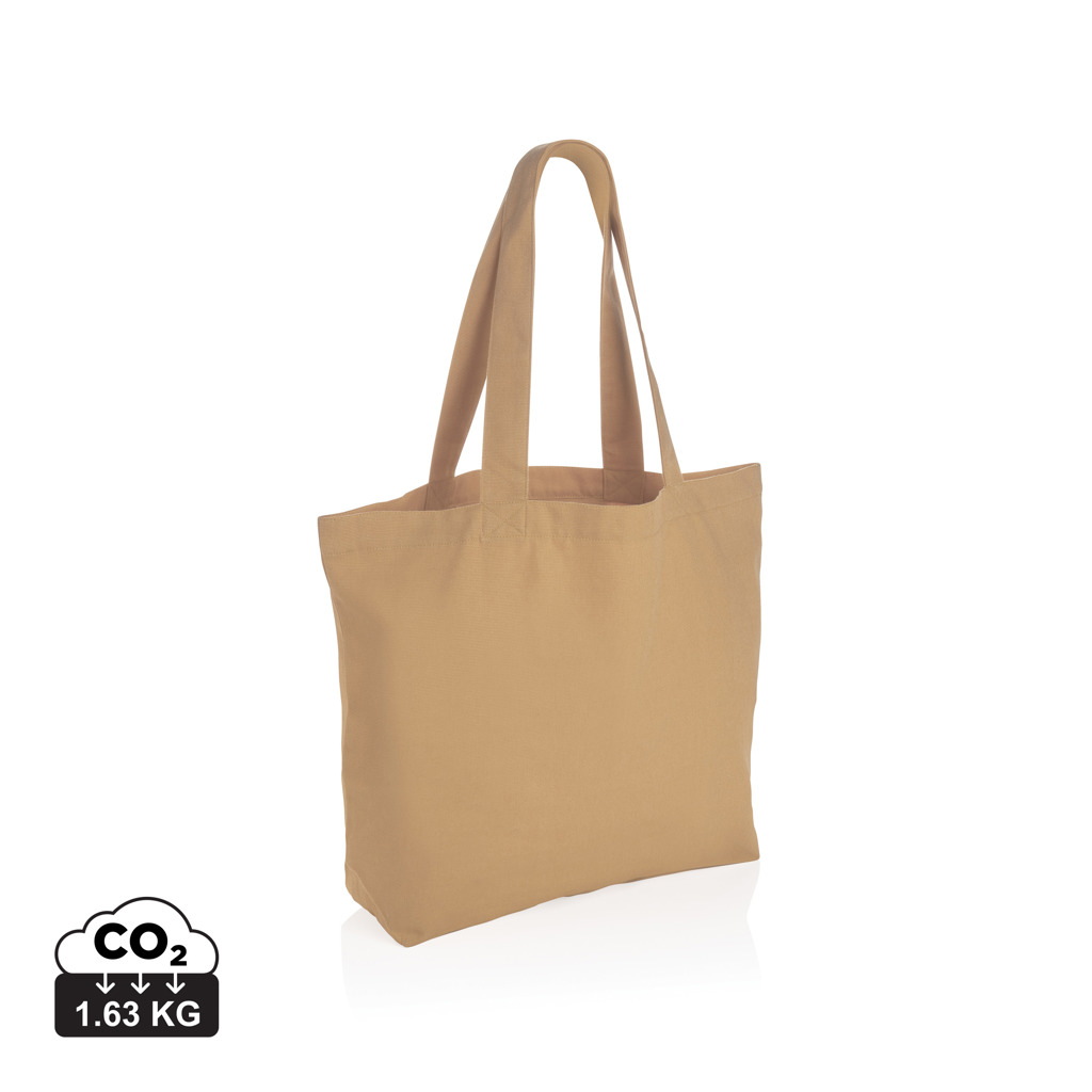 Impact Aware™ re-canvas shopper met vakje 240gsm ongeverfd