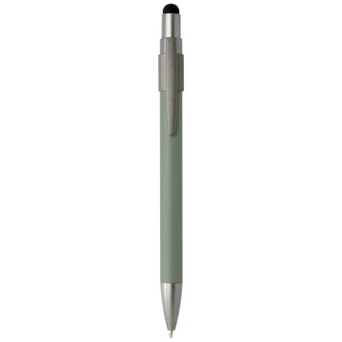 Rill RCS gerecycleerde balpen met stylus en fidget spinner (blauwe inkt)