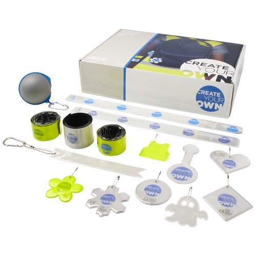 Sample box met reflecterende producten