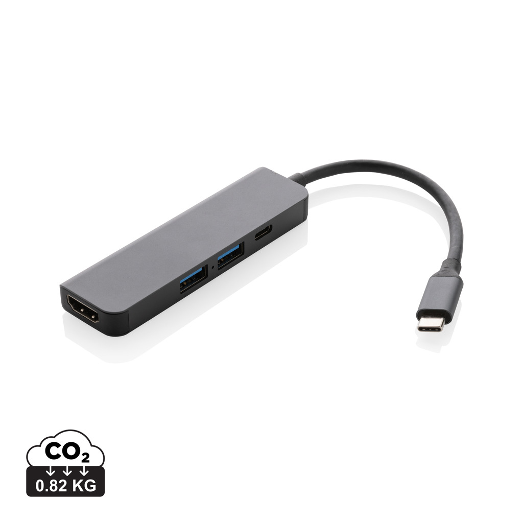 Terra RCS gerecycled aluminium hub met HDMI input