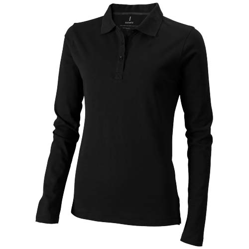 Calgary 180 g/m² damespolo met lange mouwen