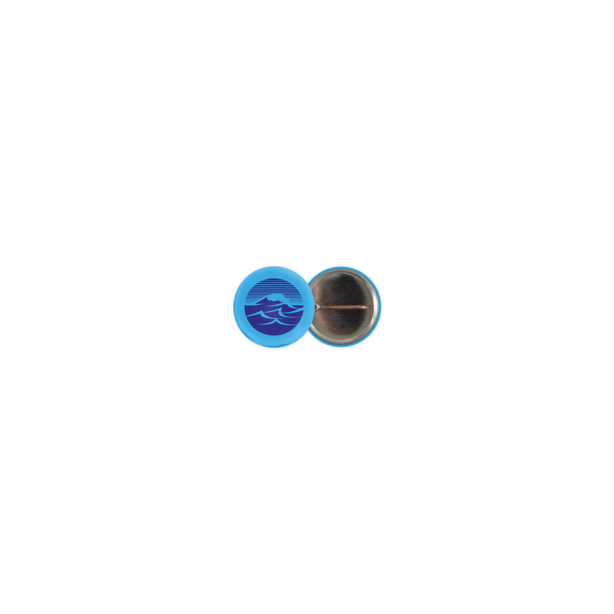 Metalen button 25mm met d-speld