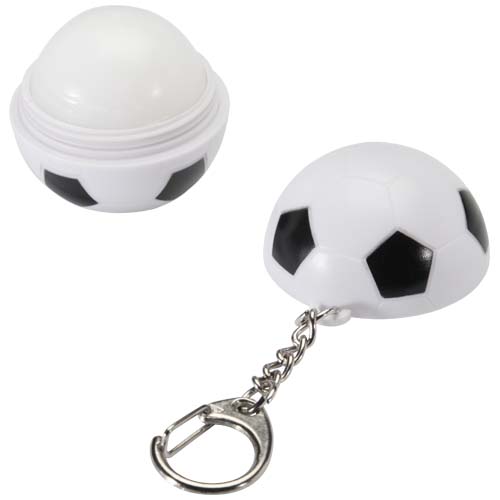 Rami voetbalvormige vanille lipbalsem met SPF 15 en sleutelhanger