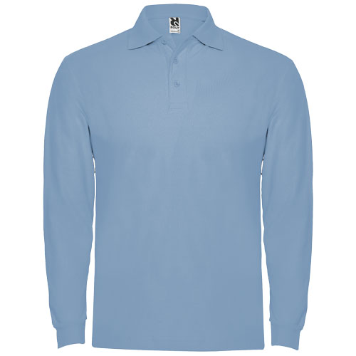 Estrella 220 g/m² herenpolo met lange mouwen