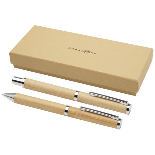 Apolys cadeauset met balpen en rollerbalpen  (zwarte inkt)