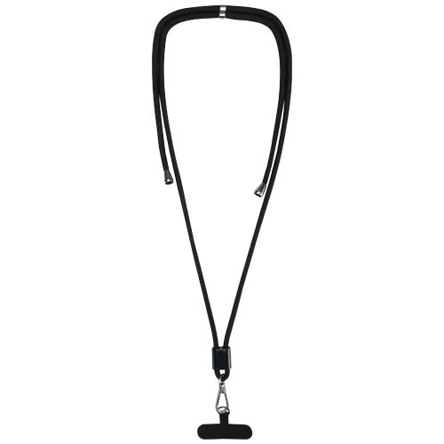 Vega verstelbaar smartphone lanyard van gerecycled materiaal