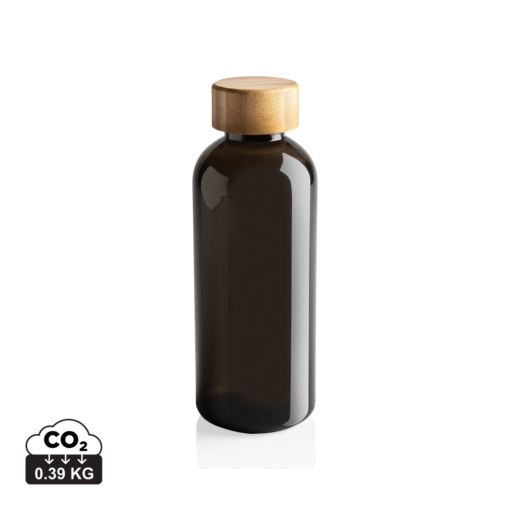 GRS recycled PET fles met bamboe dop