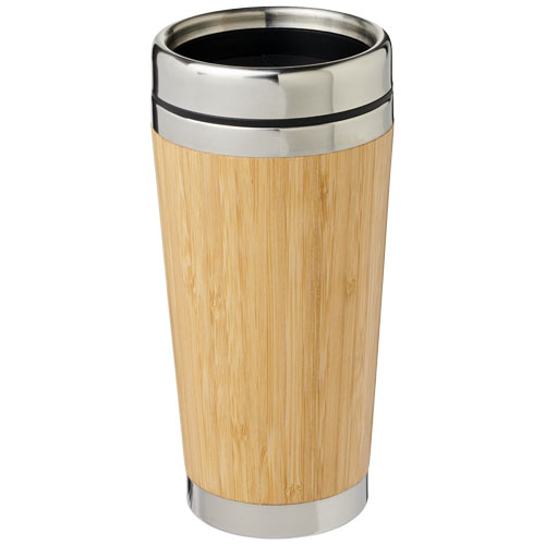 Bambus 450 ml beker met buitenzijde van bamboe