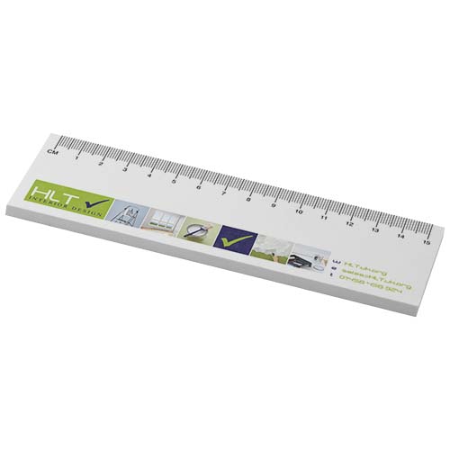 Sticky-Mate® gerecyclede sticky notes met bedrukte liniaal