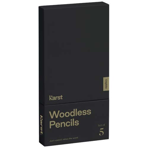 Karst® verpakking met 5 houtloze grafietpotloden 2B