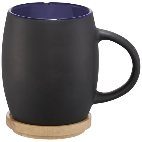 Hearth 400 ml mok met houten onderzetter