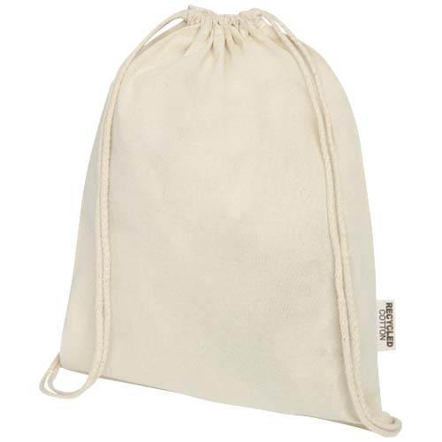 Oregon tas met trekkoord van 140 g/m² GRS gerecycled katoen