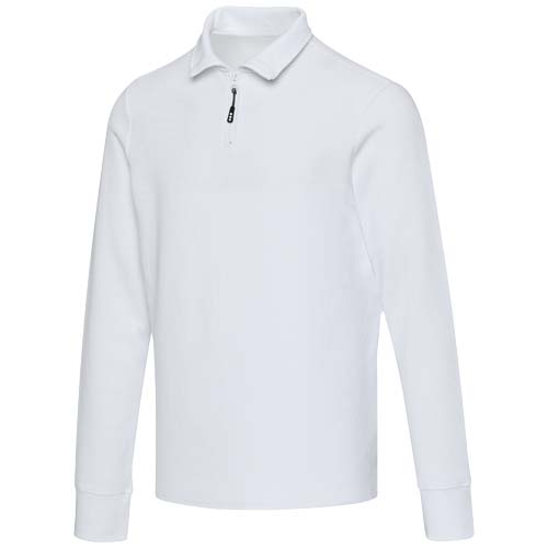 Apollo 245 g/m² uniseks half-zip poloshirt met lange mouwen