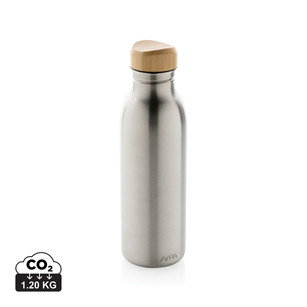 Avira Alcor RCS gerecycled RVS enkelwandige waterfles 600ML