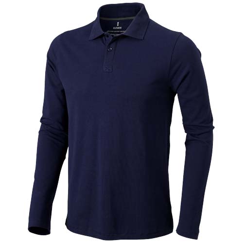 Calgary 180 g/m² herenpolo met lange mouwen