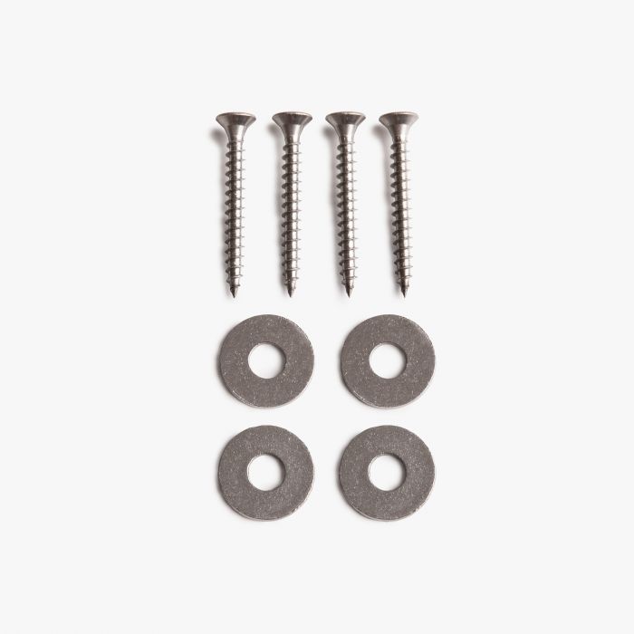 Tuinposter bevestigingsset - RVS (set van 4 stuks)