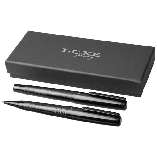 Gloss cadeauset met twee pennen (zwarte inkt)