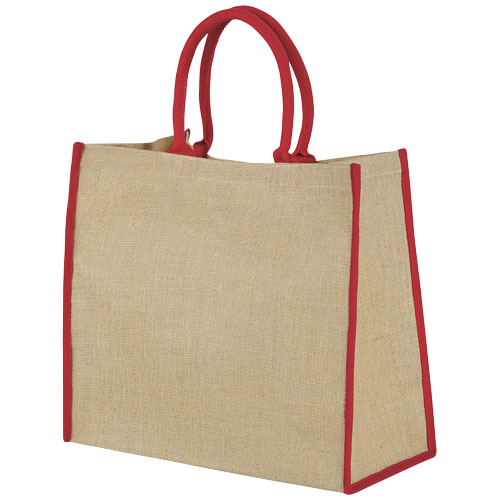 Harry jute draagtas met gekleurde accenten 25L