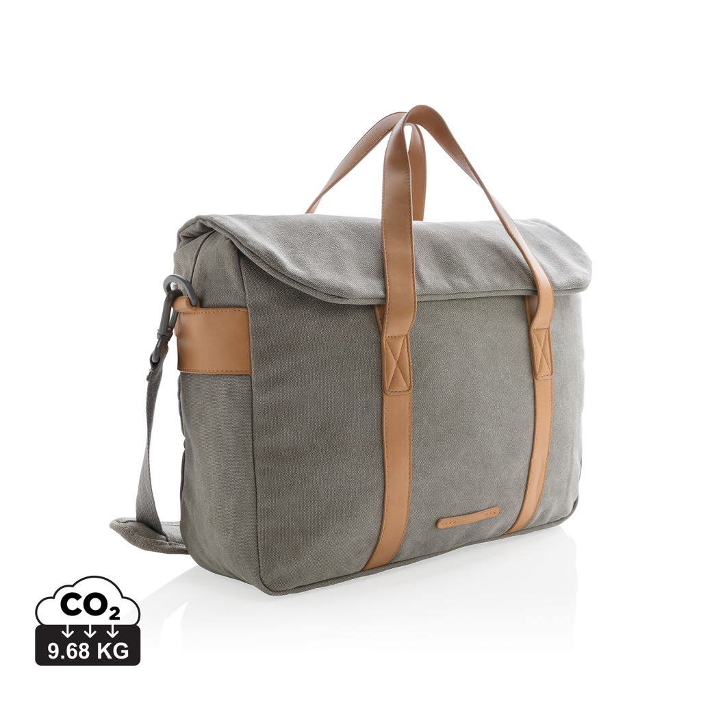 Canvas laptop tas PVC vrij