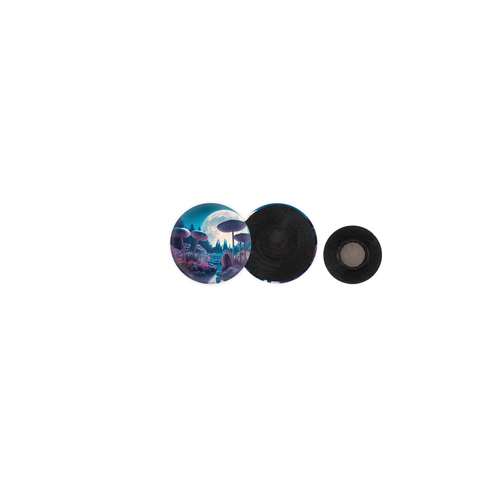 Metalen button 31mm met kledingmagneet